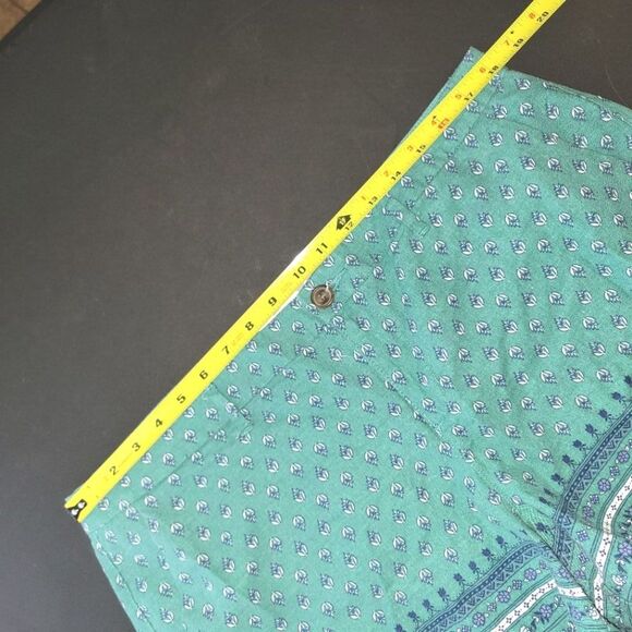 Old Navy Teal Turquoise Linen Blend Shorts 14 - Picture 5 of 11